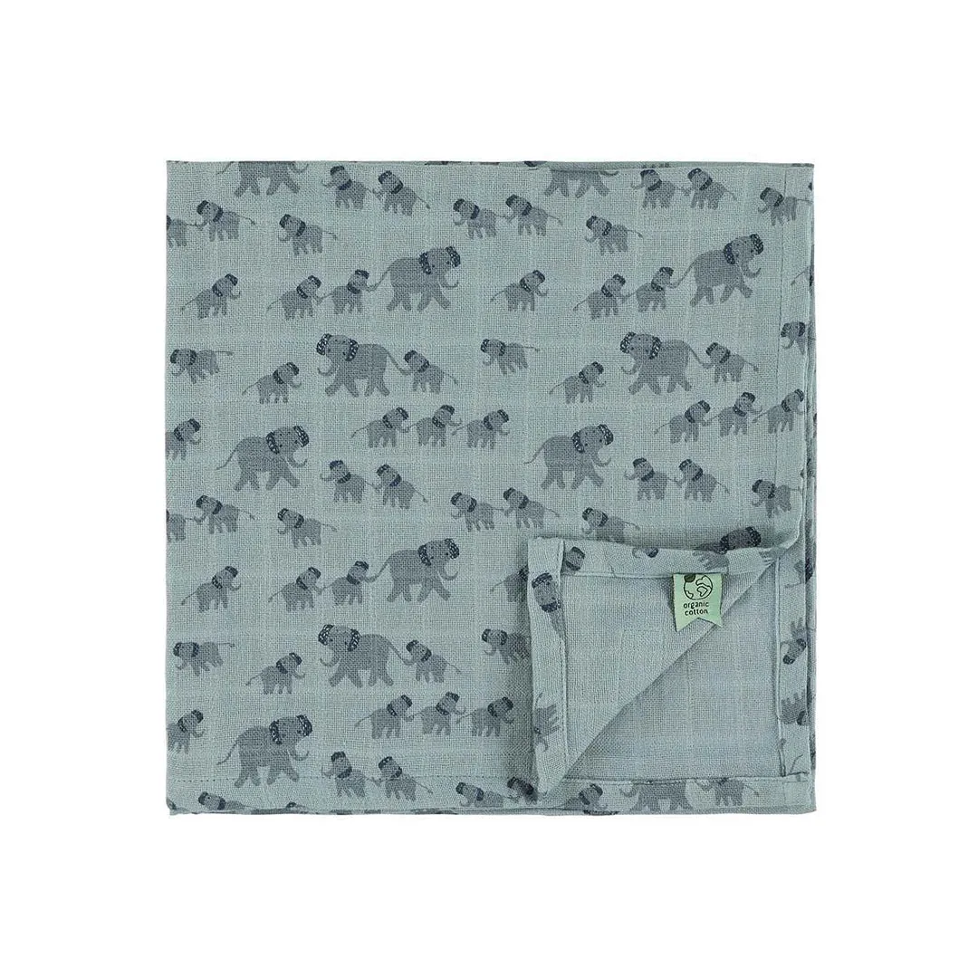 Trixie Muslin Cloths 3 Pack Mix - Enchanting Elephant