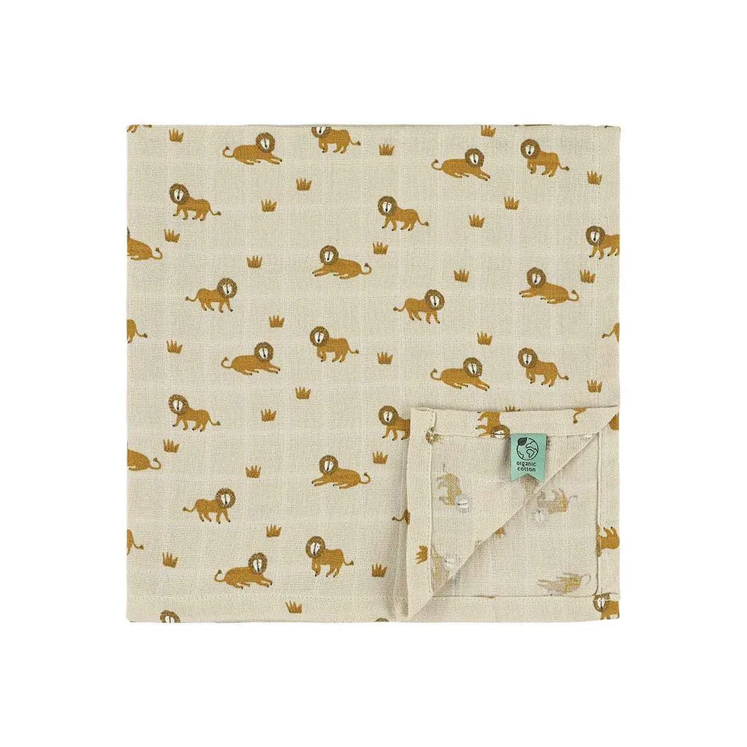 Trixie Muslin Cloths 3 Pack Mix - Lively Lion