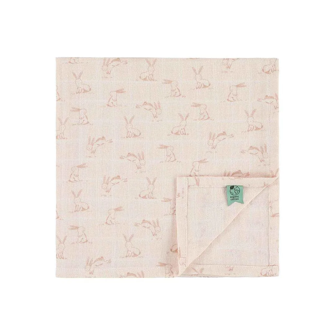 Trixie Muslin Cloths 3 Pack Mix - Rosy Rabbit