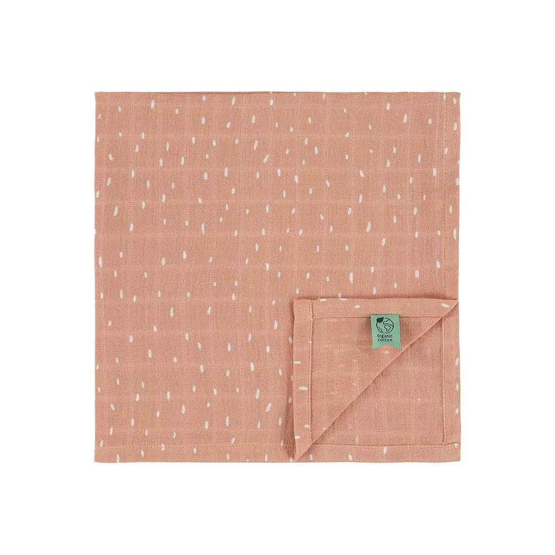 Trixie Muslin Cloths 3 Pack Mix - Rosy Rabbit