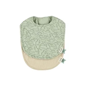 Trixie Newborn Bib 2 Pack Mix - Daring Dino