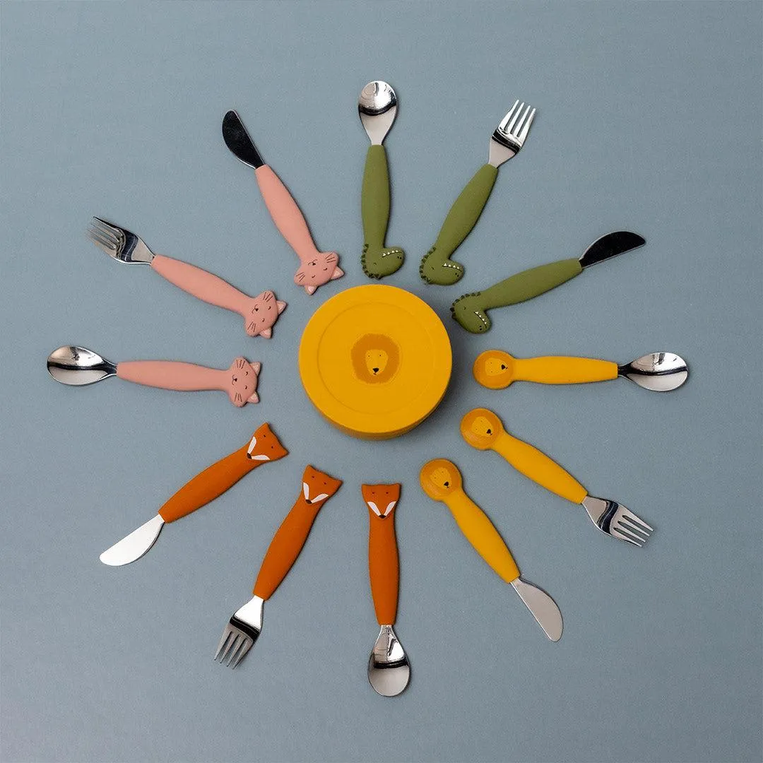 Trixie Silicone Cutlery Set - 3 Pack - Mr Dino