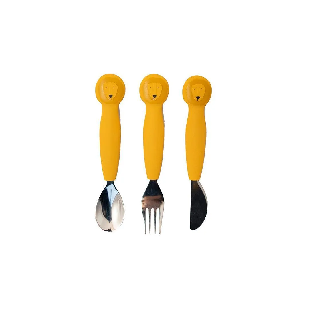 Trixie Silicone Cutlery Set 3 Pack - Mr. Lion