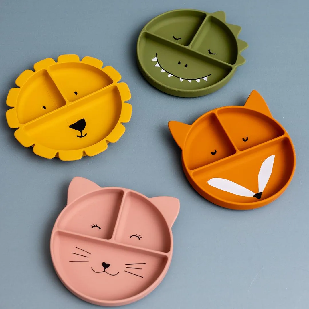 Trixie Silicone Divided Suction Plate - Mrs Cat