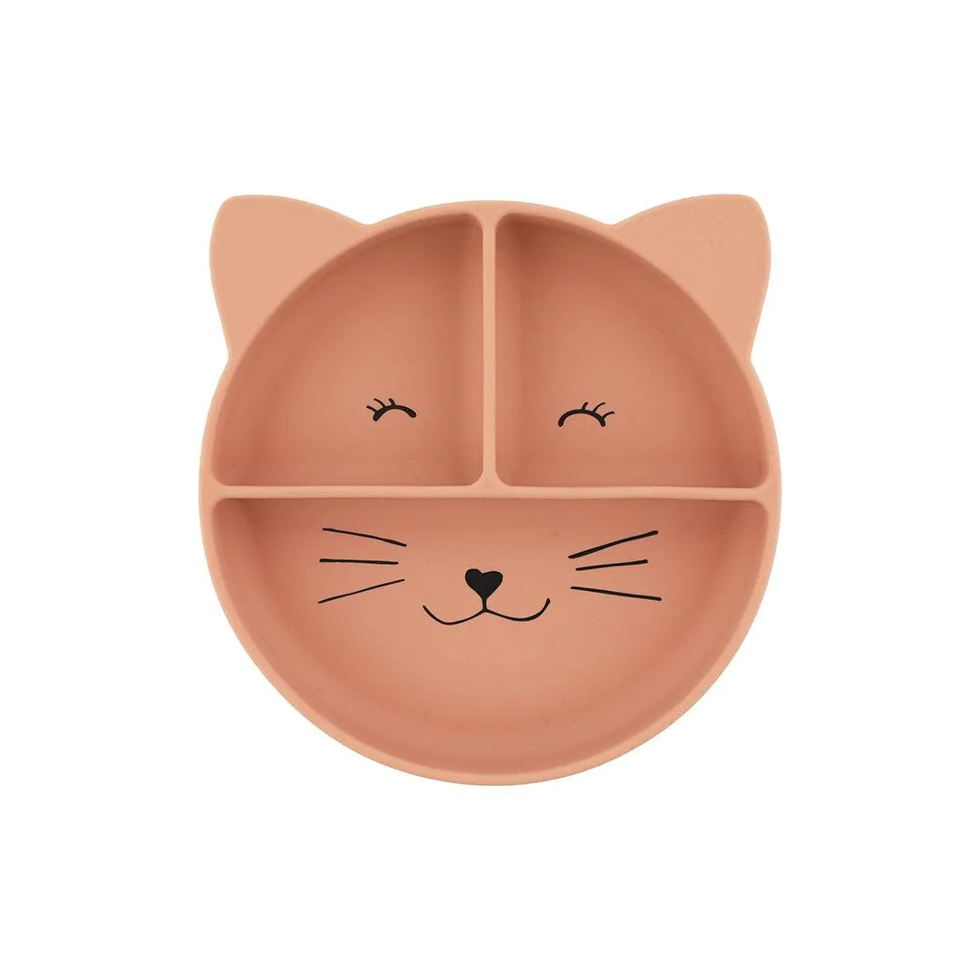 Trixie Silicone Divided Suction Plate - Mrs Cat