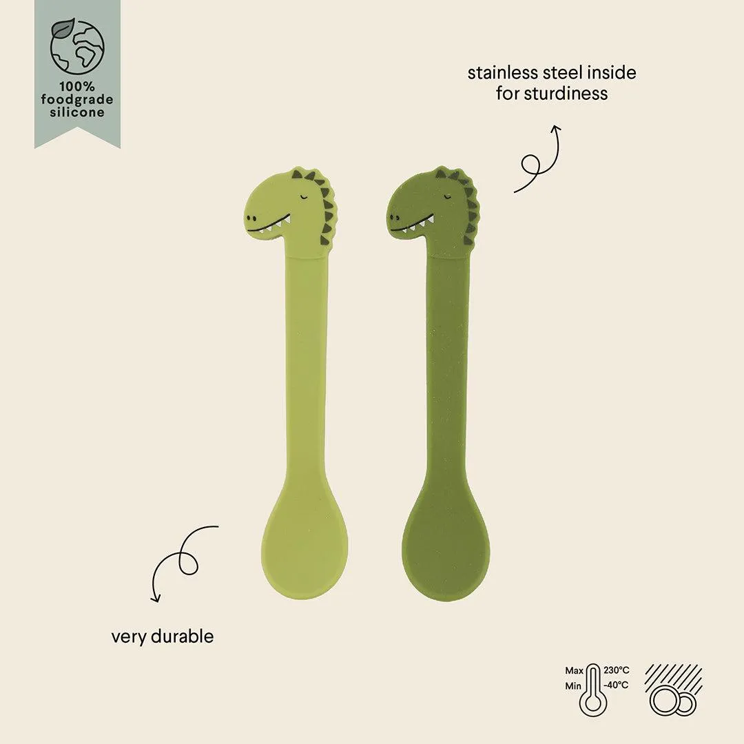 Trixie Silicone Spoon - 2 Pack - Mr Dino