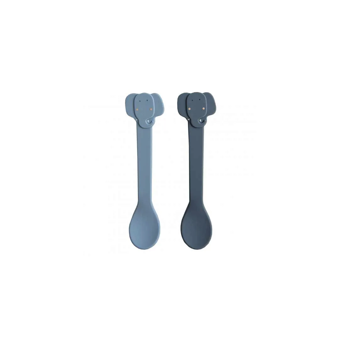 Trixie Silicone Spoons - Mrs Elephant - 2 Pack