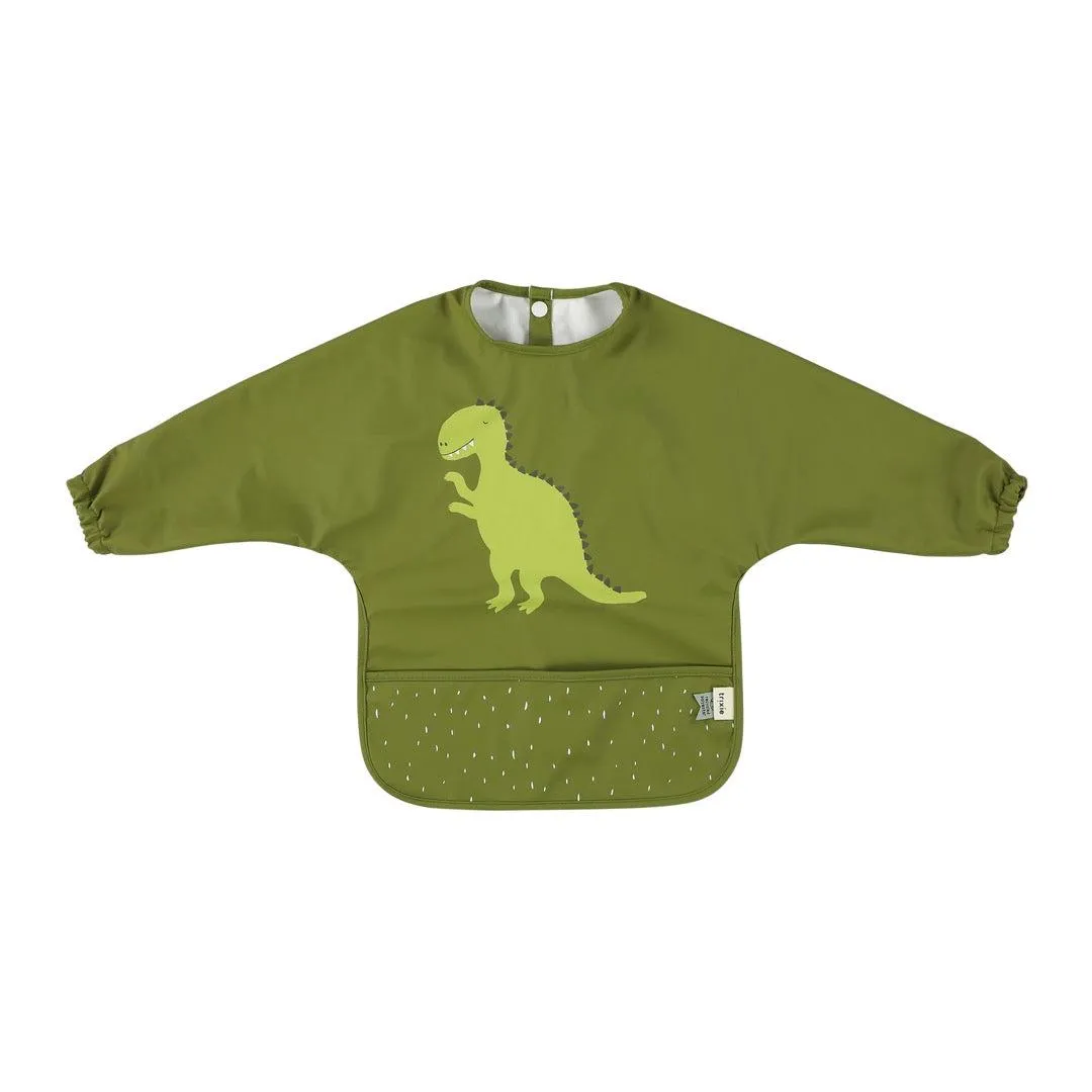 Trixie Waterproof Long Sleeve Bib - Mr Dino