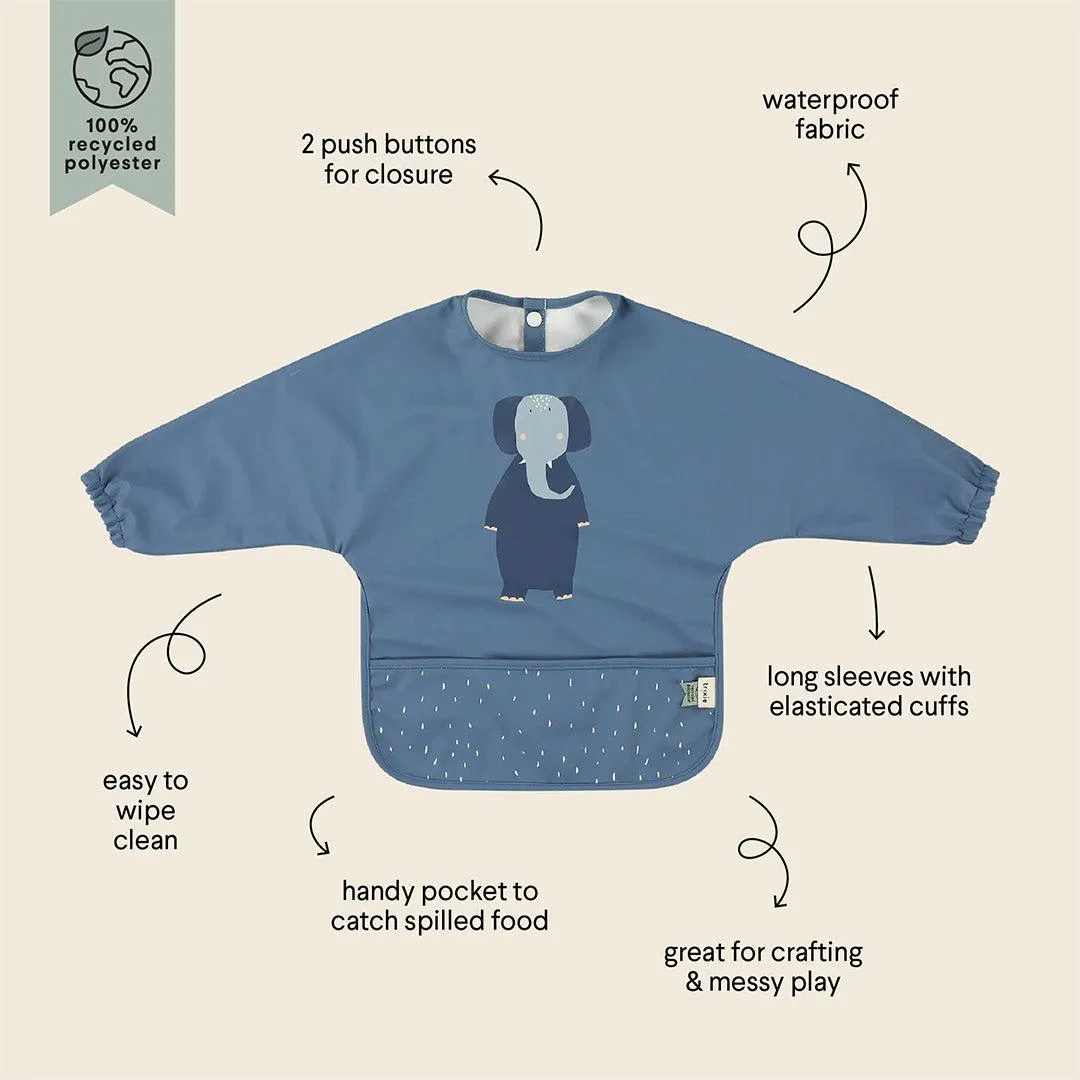 Trixie Waterproof Long Sleeve Bib - Mrs Elephant