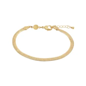 Waterproof Ciana Snake Chain Bracelet | Gold Plated